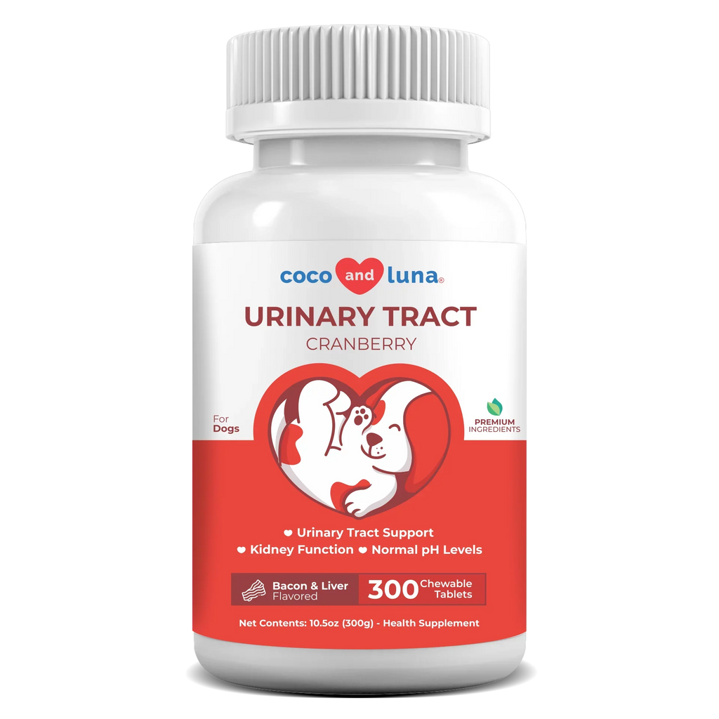 Coco and Luna Urinary Tract Support for Dogs - 300 Chewable Tablets