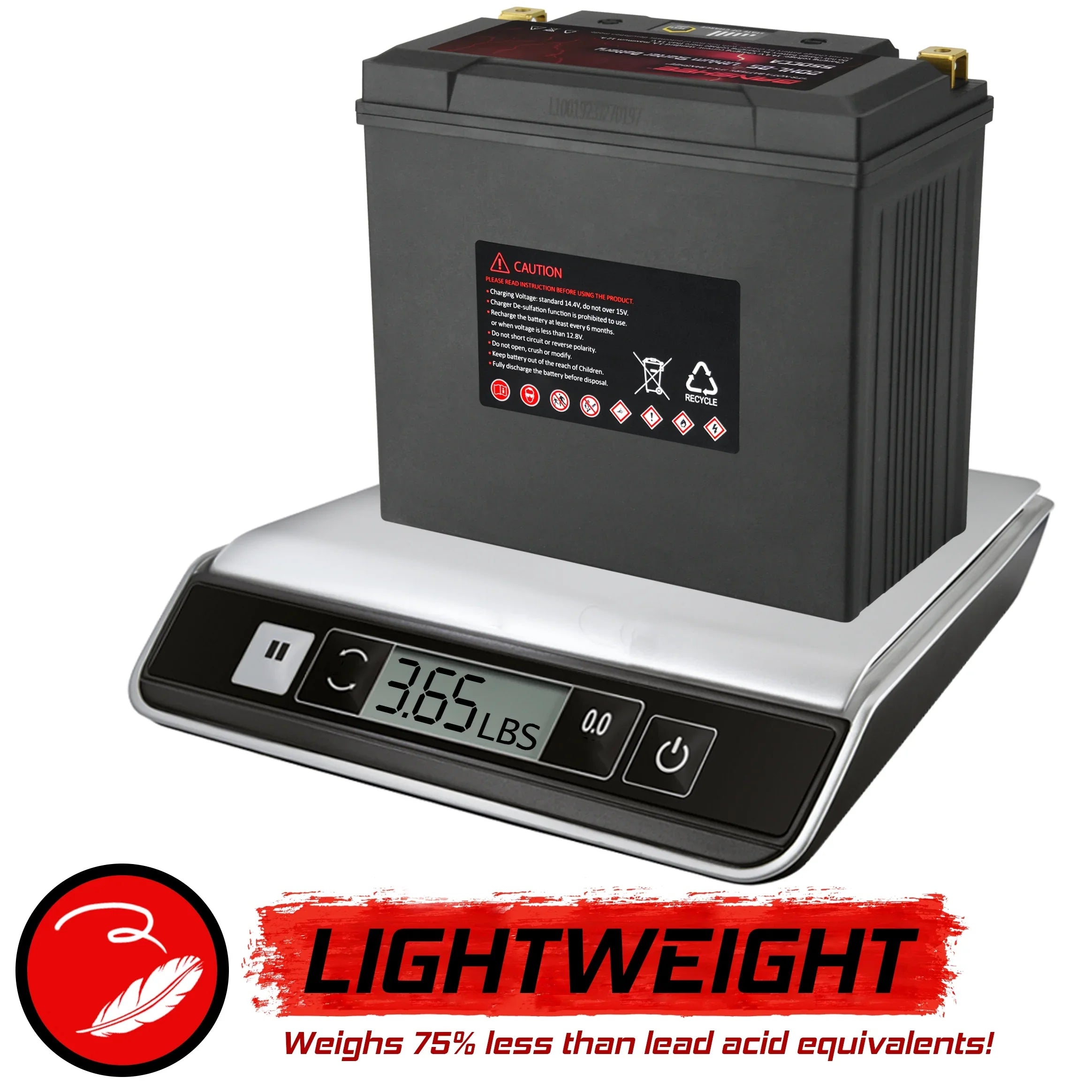 Banshee 20L-BS LiFePO4 Motorsports Battery Compatible with Yamaha FC1800 WaveRunner FX SVHO 2014 to 2020