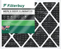 Filterbuy 14x18x1 MERV 8 Odor Eliminator Pleated HVAC AC Furnace Air Filters with Activated Carbon (1-Pack)