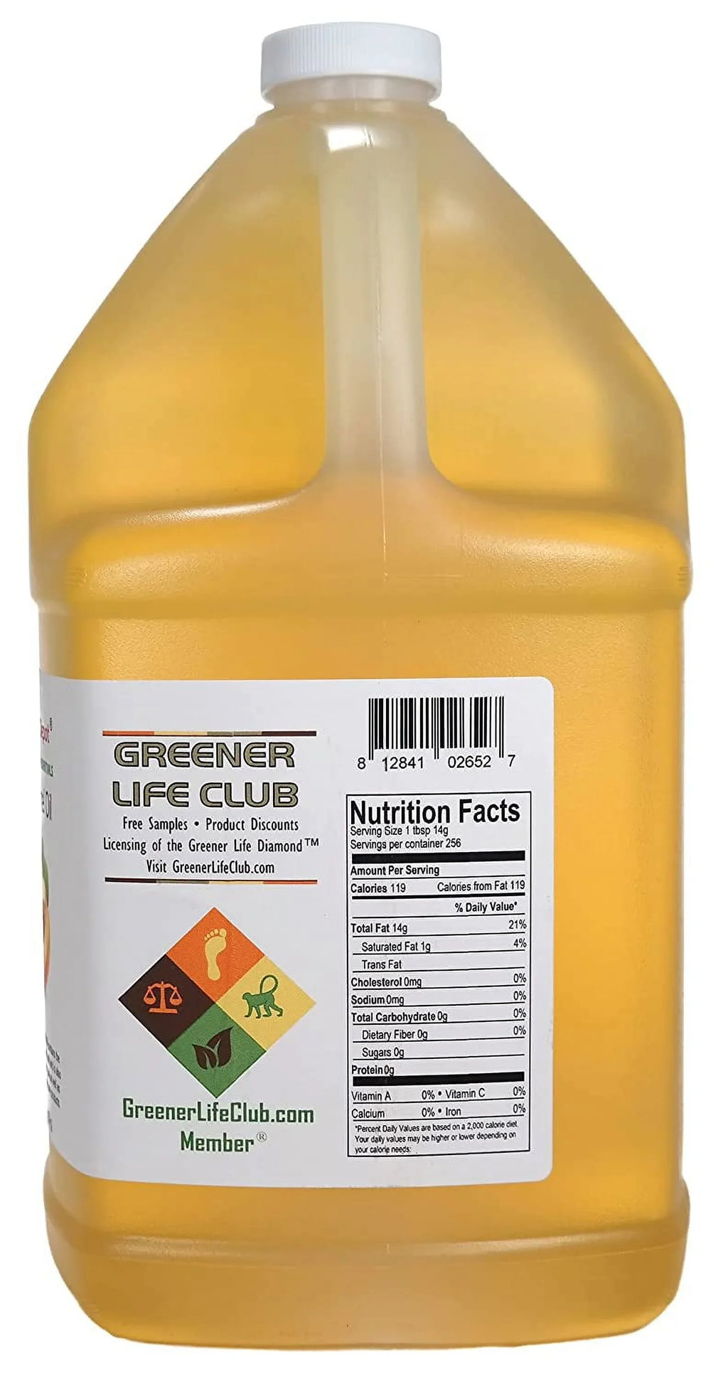 Apricot Kernel Oil - 1 Gallon - Food Grade - safety sealed HDPE container with resealable cap