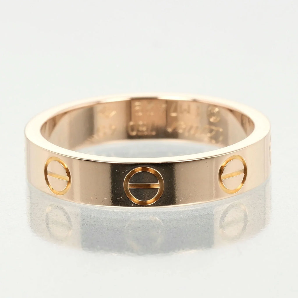 Pre-Owned Cartier Love Wedding Ring Size 9, K18 PG Pink Gold, Approx. 3.6g I132124020 (Good)
