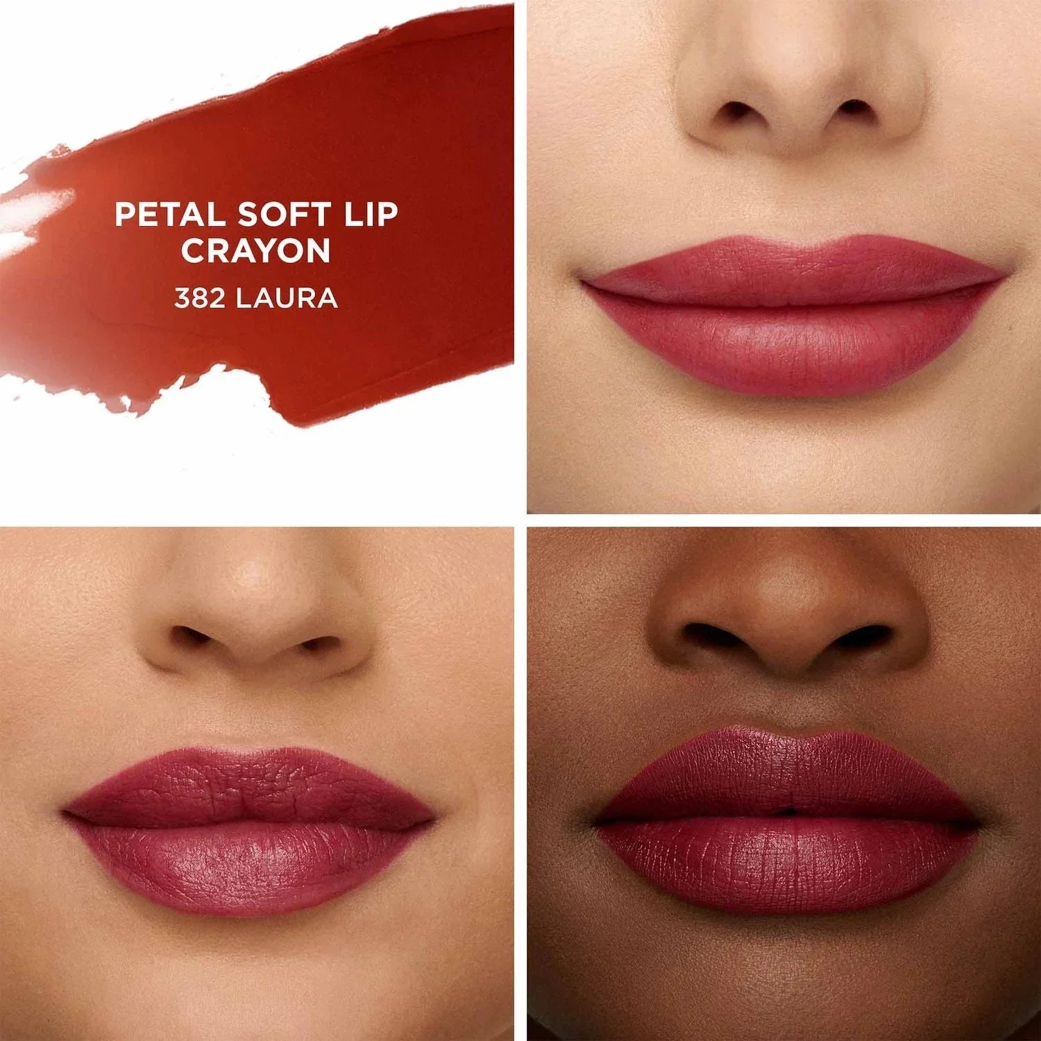 Laura Mercier Petal Soft Lipstick Crayon - 382 Laura - plum red - 0.07 oz/2 g