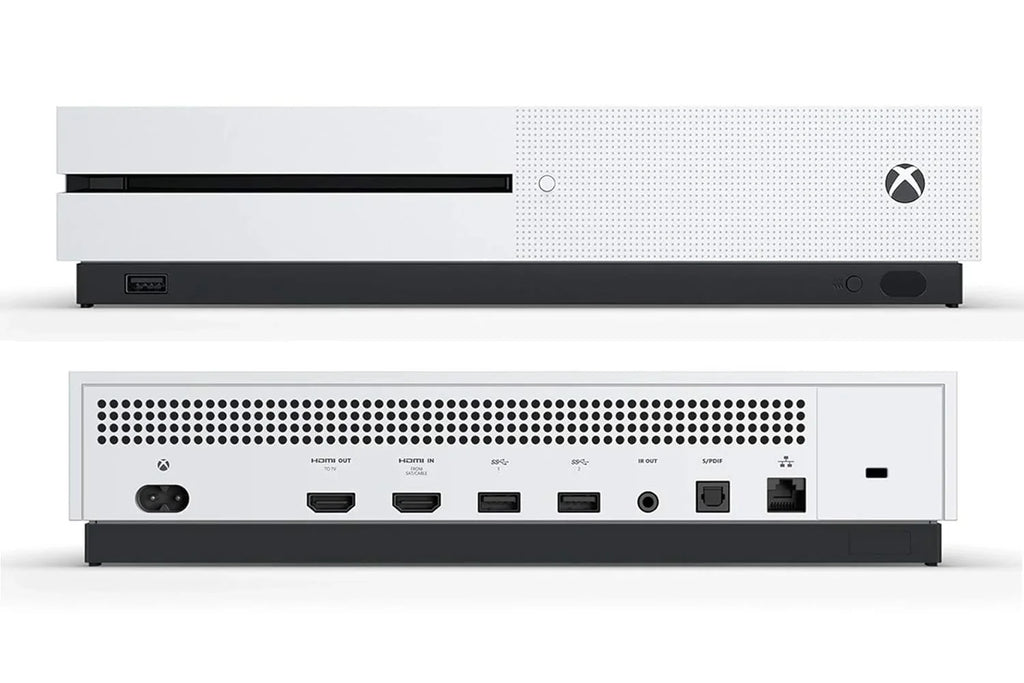 Xbox One X 1TB, 4K Ultra HD White Console Only with Headset BOLT AXTION Bundle Like New
