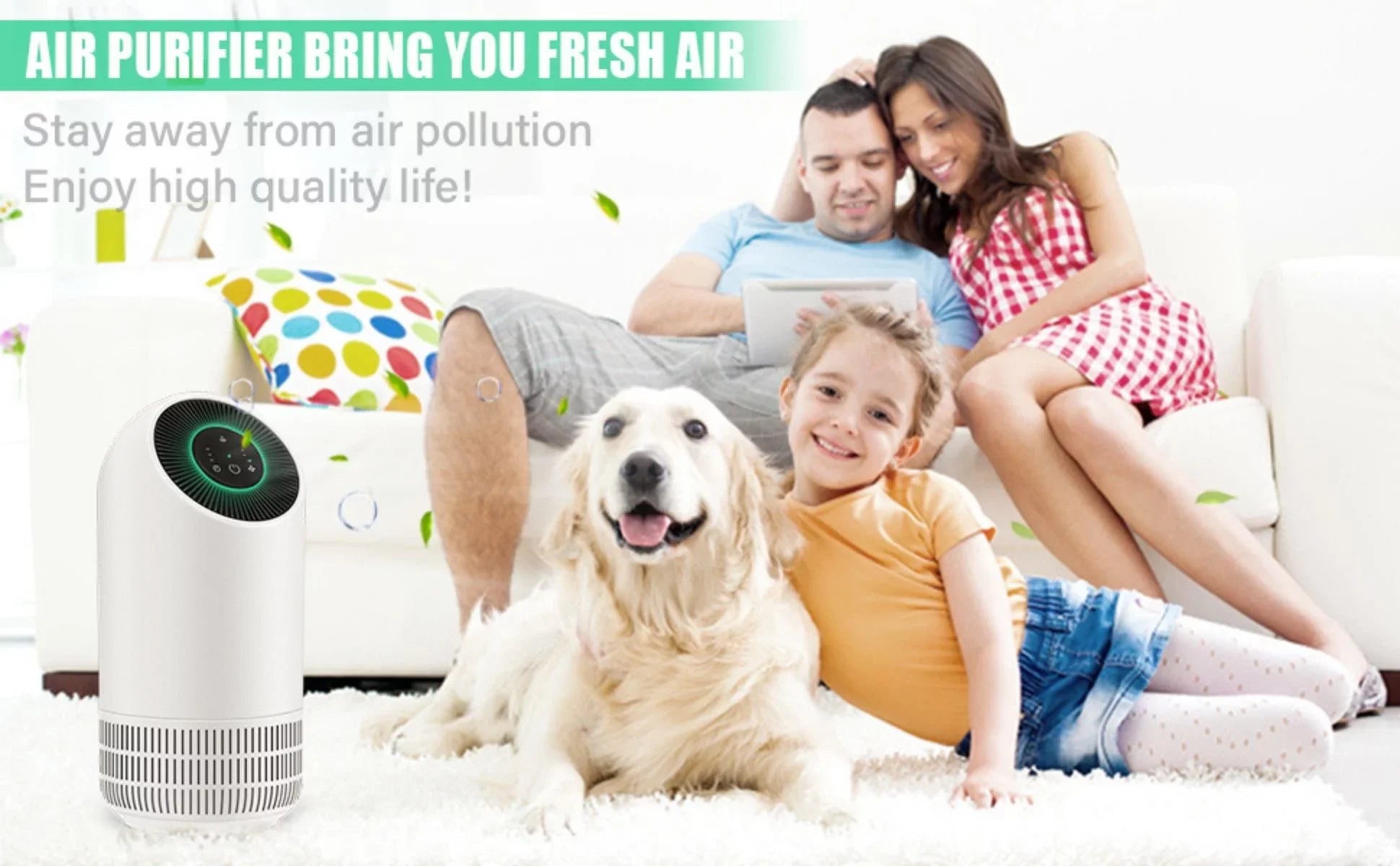 Honati Air Purifiers for Allergy and Asthma Pets Smoker (199 Sq.ft) Portable 26dB Quiet H13 MERV17 AP2201I Fillo
