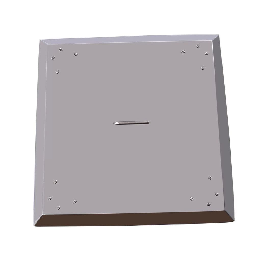 Outdoors Fire Pit Heat Deflector Stainless Steel with Carrying Handle 25*25 inch