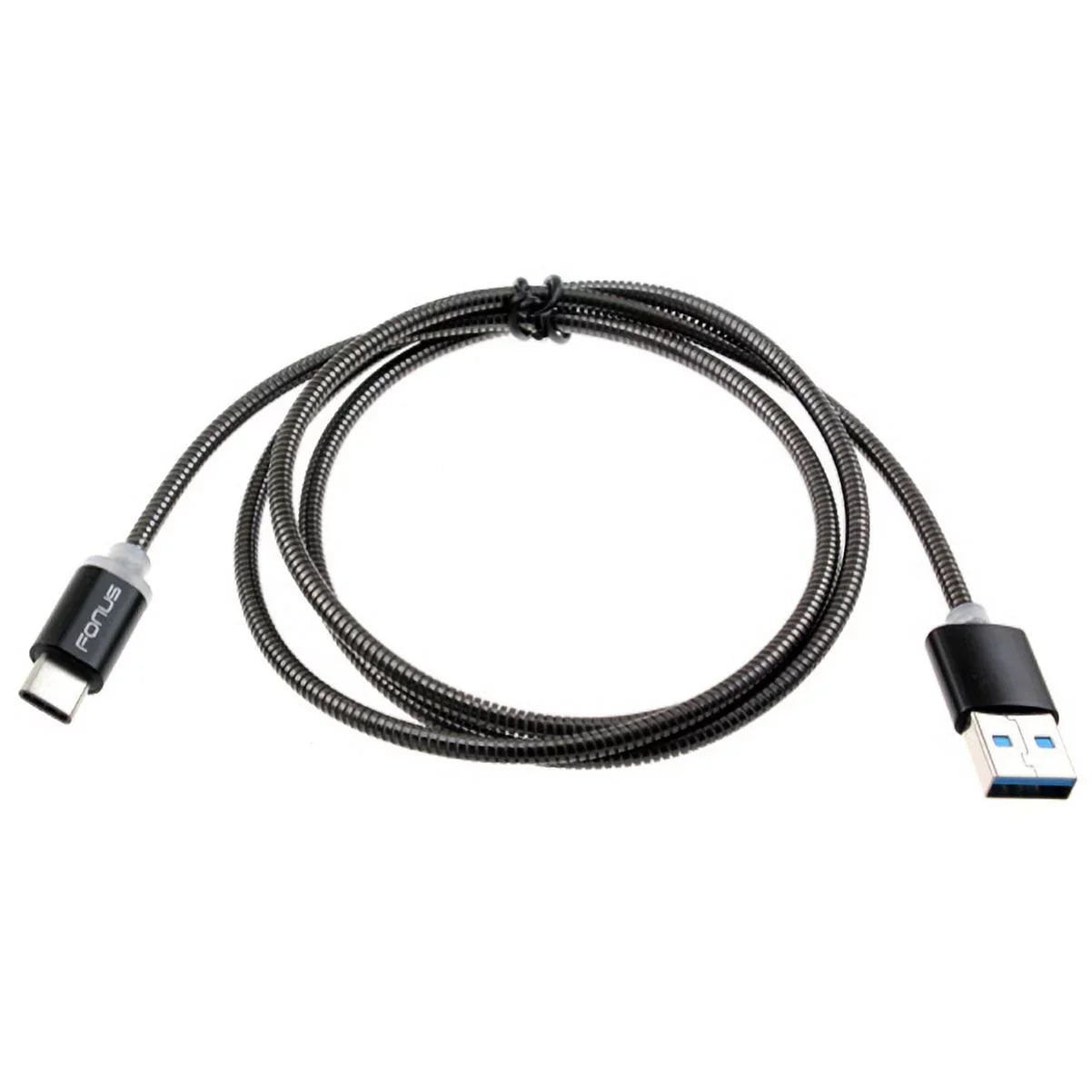 Type-C 3ft Metal USB Cable w USB Port Fast 18W Car Charger G4M for  Galaxy Tab S3 9.7 S9 Plus, S8+ S8, S10e S10 Plus active 5G Note 9 8 10 Plus A9 A50 A20 A10e - Sonim XP8 XP3