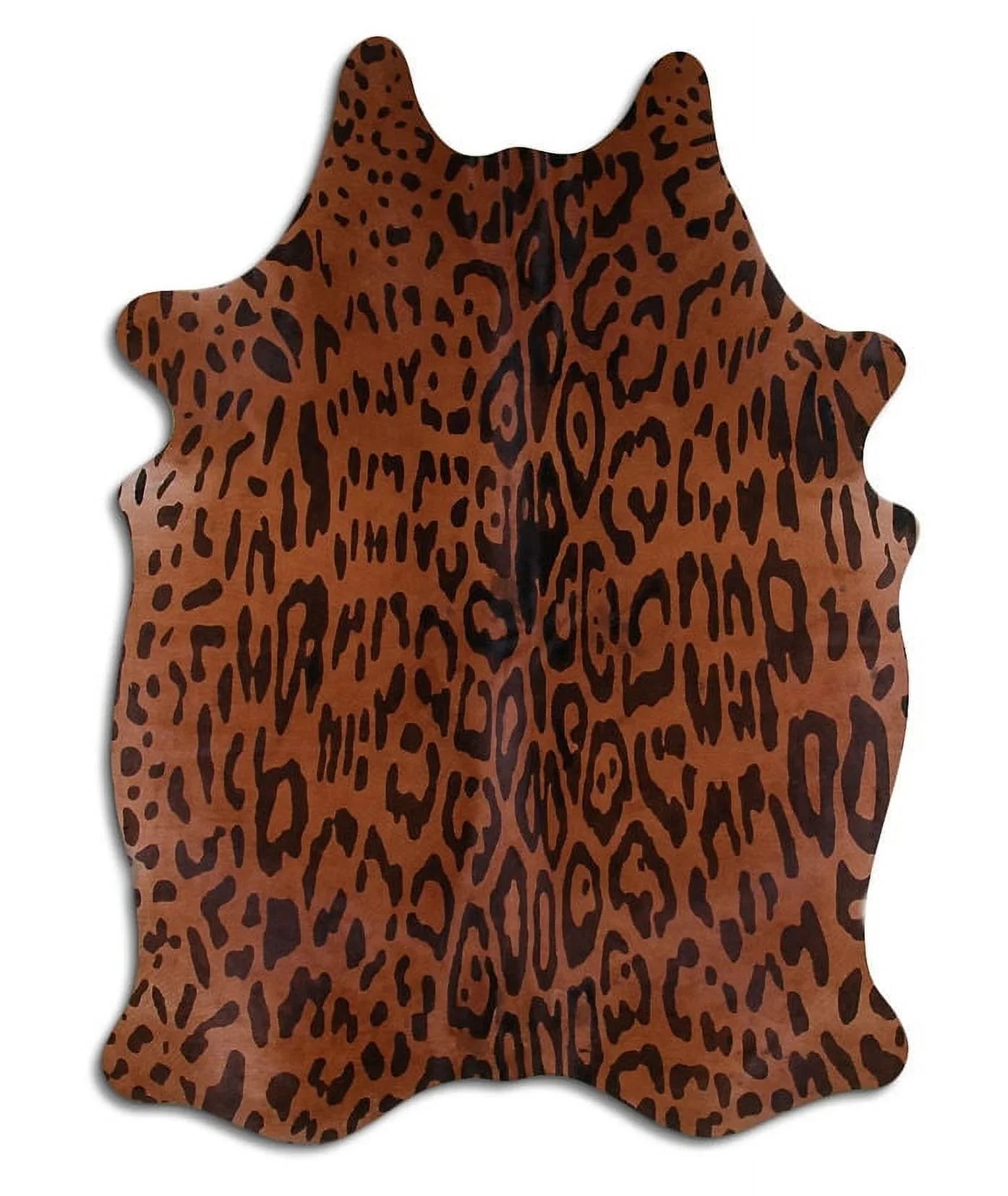 Love-affair PRINTED cowhide rugs for promotion AMAZON JAGUAR ON BEIGE rug