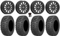 Valor V05 Beadlock 14" Wheels Black 30" Trail Saw 2.0 Tires Sportsman RZR Ranger