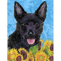 Carolines Treasures  Australian Kelpie Flag Canvas - House Size