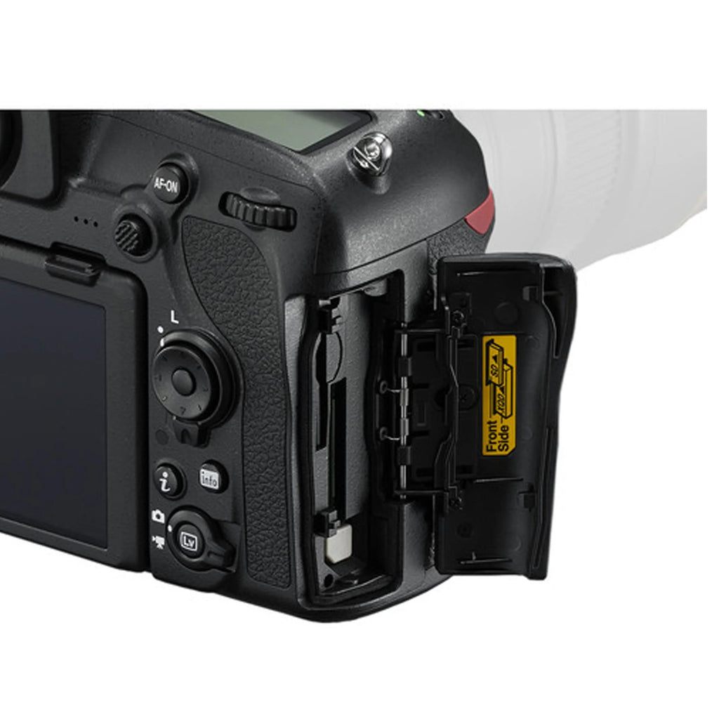 D850 DSLR Camera 45.7 MP Body No Lens- 64GB Extreme Speed Card, LED Always on Light, Tripod,Gripod, Case, and More 30pc Video Bundle