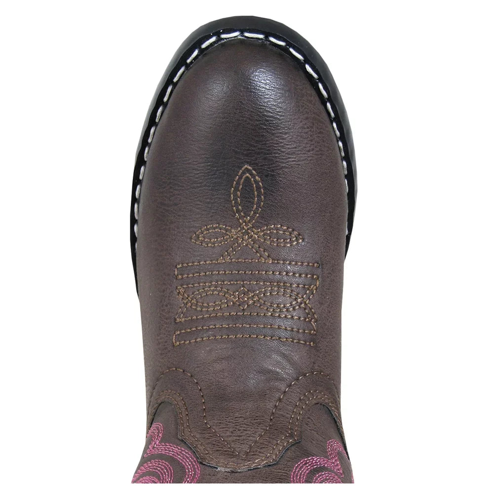 SMOKY MOUNTAIN BOOTS     Kids Monterey Western Boots, Color: Brown, Size: 10.5, Width: R (1624C-10.5R)