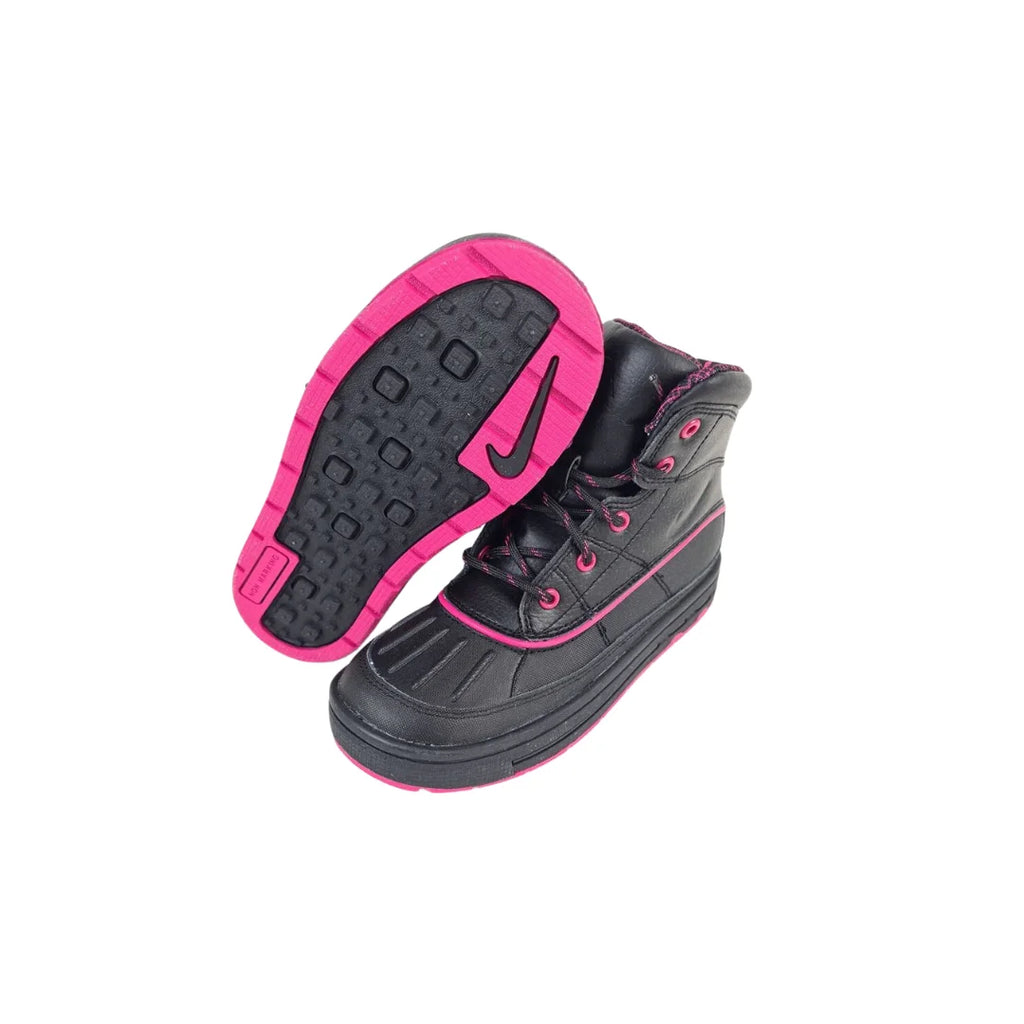 Nike ACG Woodside 2 Little Girl's Winter Boots 524877 001 Black Pink Size 12.5