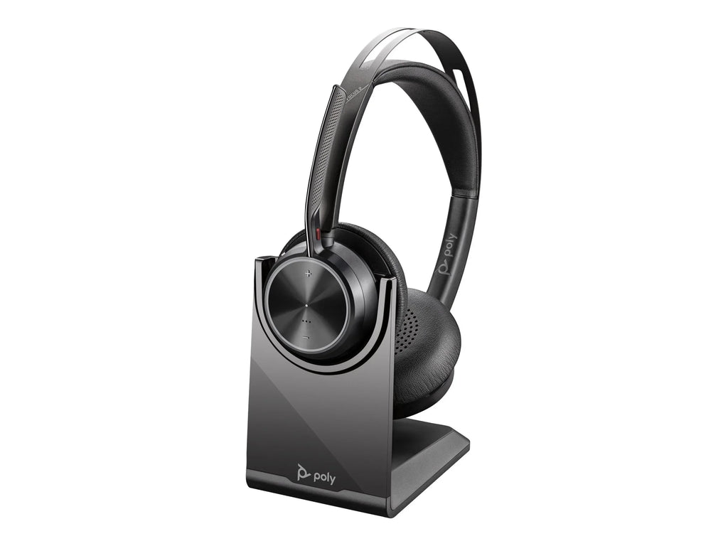 Poly Voyager Focus 2 USB-C Headset TAA - Siri, Google Assistant - Stereo - USB Type C - Wired/Wireless - Bluetooth - 164 ft - 20 Hz - 20 kHz - On-ear, Over-the-head - Binaural - Ear-cup - MEMS Tech...