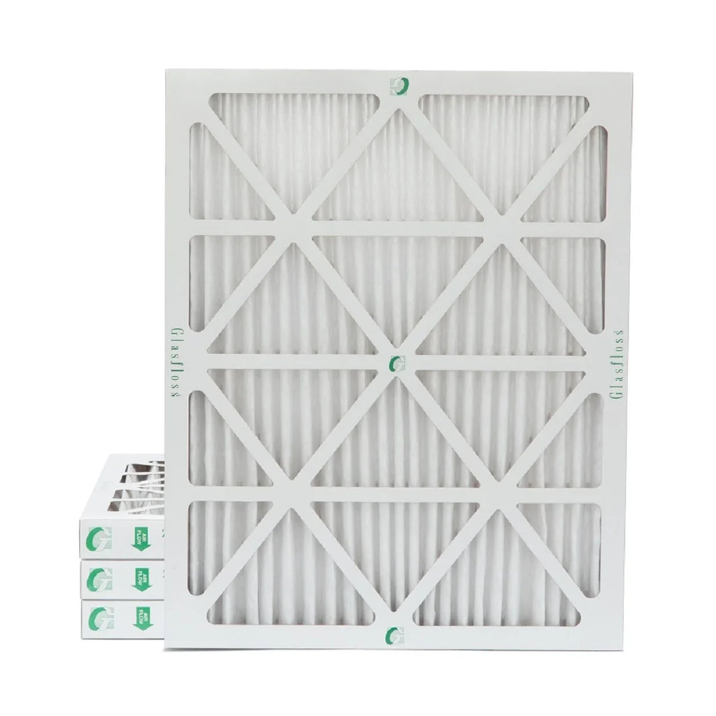 Glasfloss ZL 20x24x2 MERV 10 Pleated AC Furnace Air Filters. Box of 4. Exact Size: 19-3/8 x 23-3/8 x 1-3/4