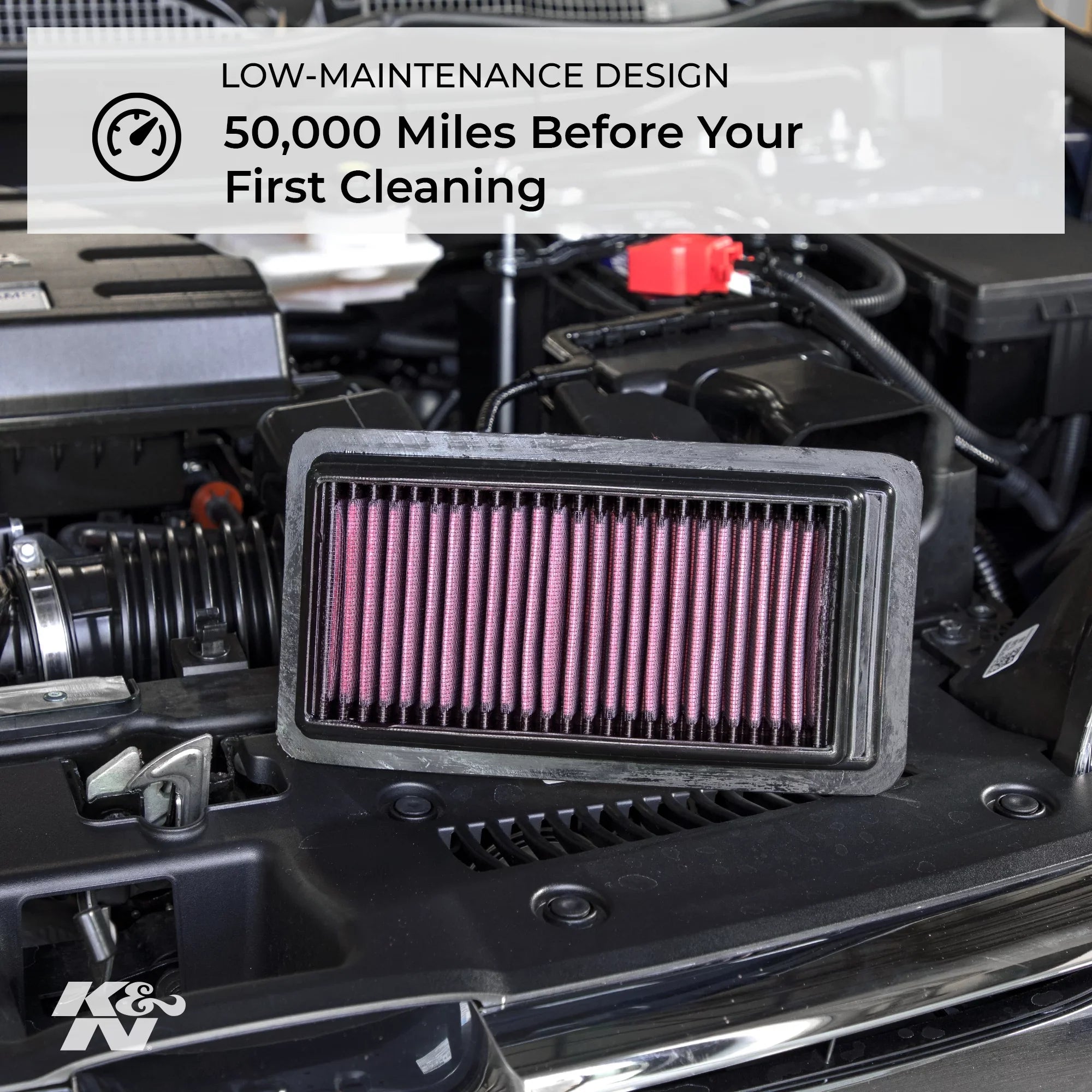 K&N Engine Air Filter: High Performance, Premium, Washable, Replacement Filter: 2013-2016 HYUNDAI (Genesis Coupe), 33-2481