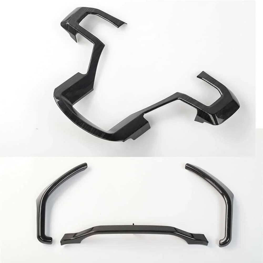 Teledu Interior Center Console Trim Cover Kit F150 15+ Black Wood Accessories