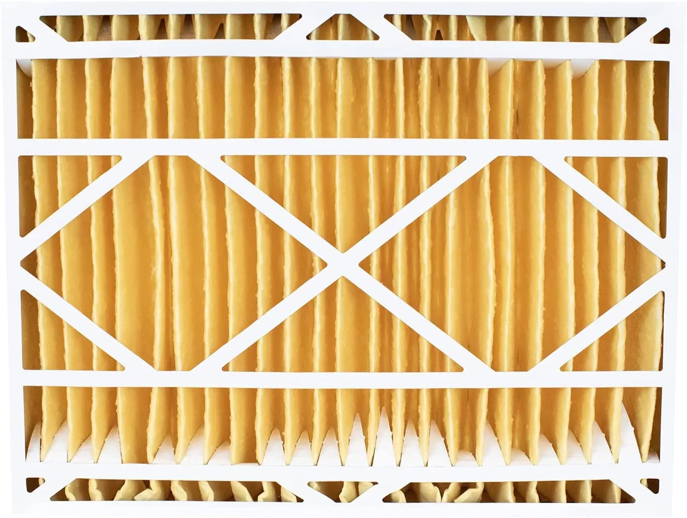 Filterbuy 20x25.25x3.5 MERV 11 Pleated HVAC AC Furnace Air Filters for Aprilaire Space-Gard 102/2120 (4-Pack)
