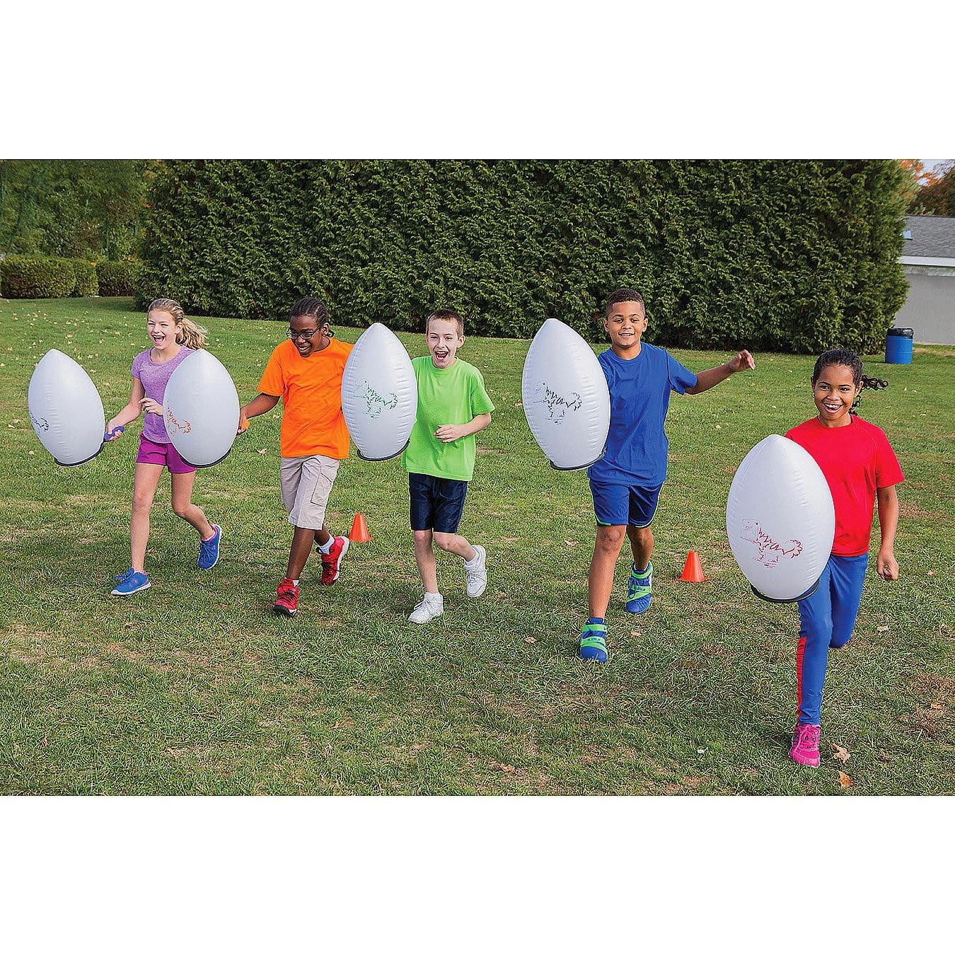 Spectrum™ 20"H Dino Egg and Spoon Set (Set of 6)