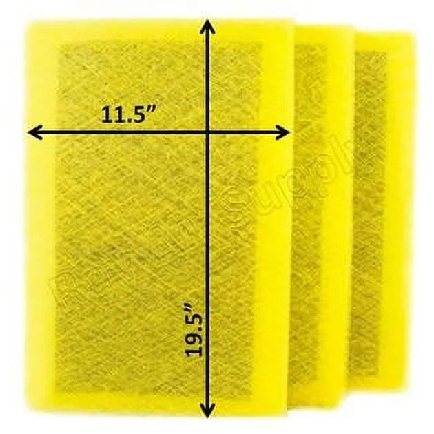 RAYAIR SUPPLY 13x22 Replacement Filter Pads Compatible with MicroPower Guard Air Cleaner (3 Pack)
