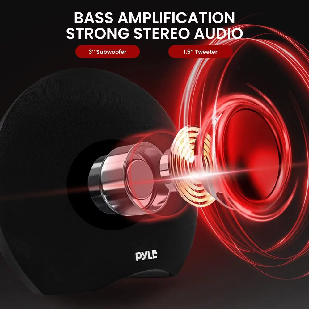 Pyle Portable Waterproof Bluetooth Speaker 280-Watt Max Output Power, Wireless Music Streaming