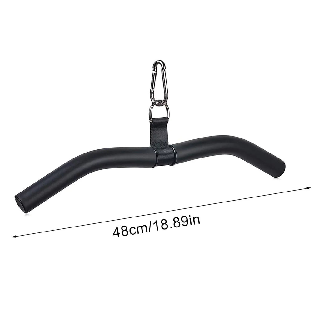 LAT Bar Cable Machine Attachment for Gym, Tricep Press Down LAT Pulldown Accessories, Weight Machine Accessories, Pulldown Cable Attachment Equipment