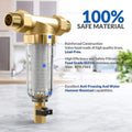 Jahy2Tech Primary Water Pre-Filter Rust Prevention Washable Fits All Pipes Easy Maintenance