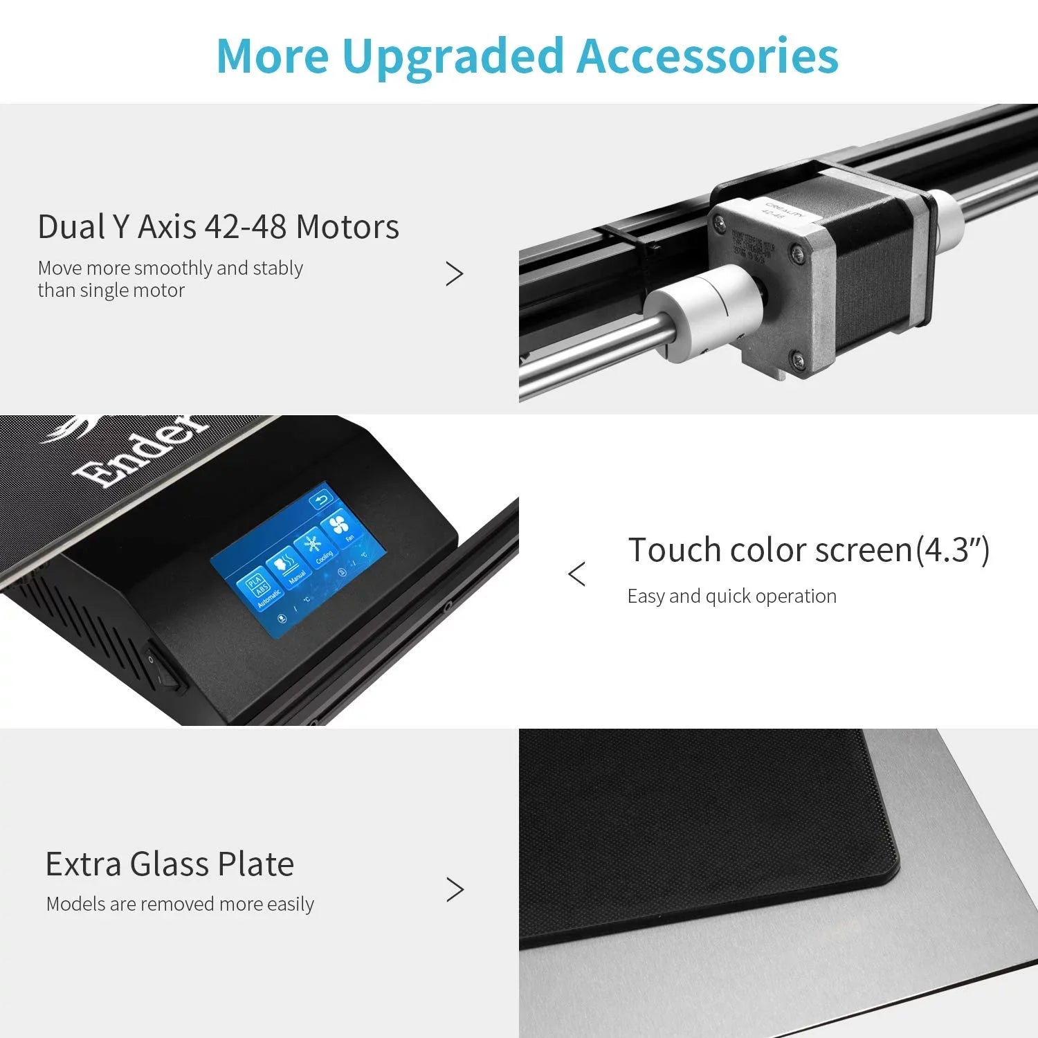 Creality Ender 5 Plus 3D Printer with BL Touch Glass Bed Large Printing Size 13.78*13.78*15.74inch Aluminum Black