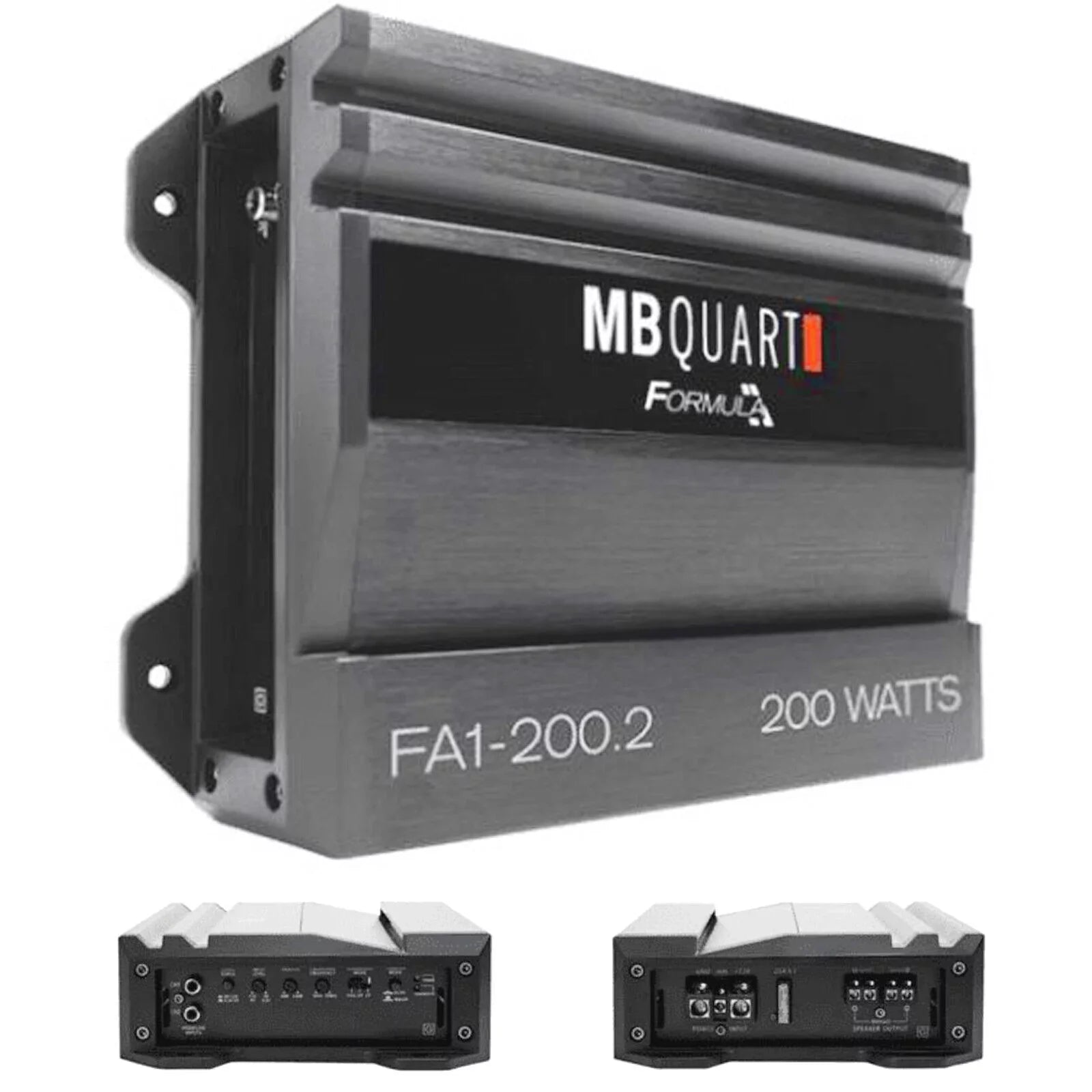 MB Quart FA1-200.2 FORMULA 200 Watt Amplifier 2 Channel Car Audio Amplifier Bundle