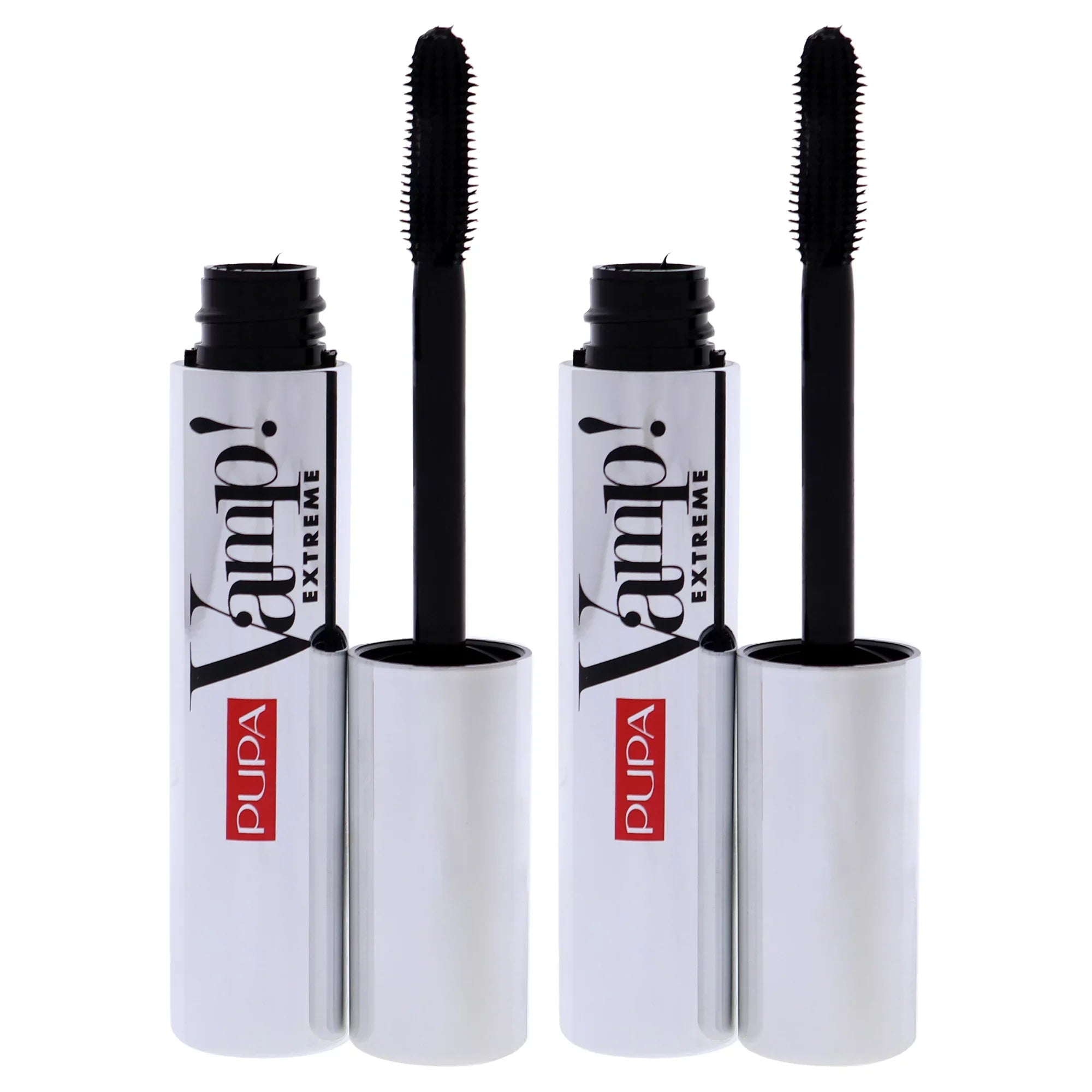 Pupa Milano Vamp! Extreme Mascara - 010 Extra Black - Pack of 2 - 0.4 oz Mascara