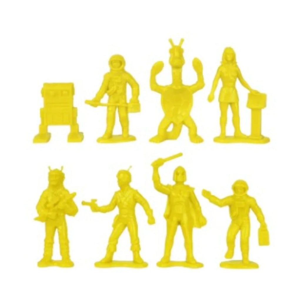 TimMee Galaxy Laser Team SPACE Figures - Red vs Yellow 50pc Set - Made in USA