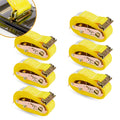 KODIAK STRAPS E Track Straps 2" x 16' Logistic Cargo Ratchet Straps, Trailer E Track Accessories, etrack Straps for Enclosed Trailer & Van (6 Pack)