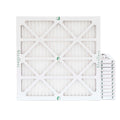 12 Pack of 25x25x1 MERV 10 Pleated Air Filters by Glasfloss. Actual Size: 24-1/2 x 24-1/2 x 7/8