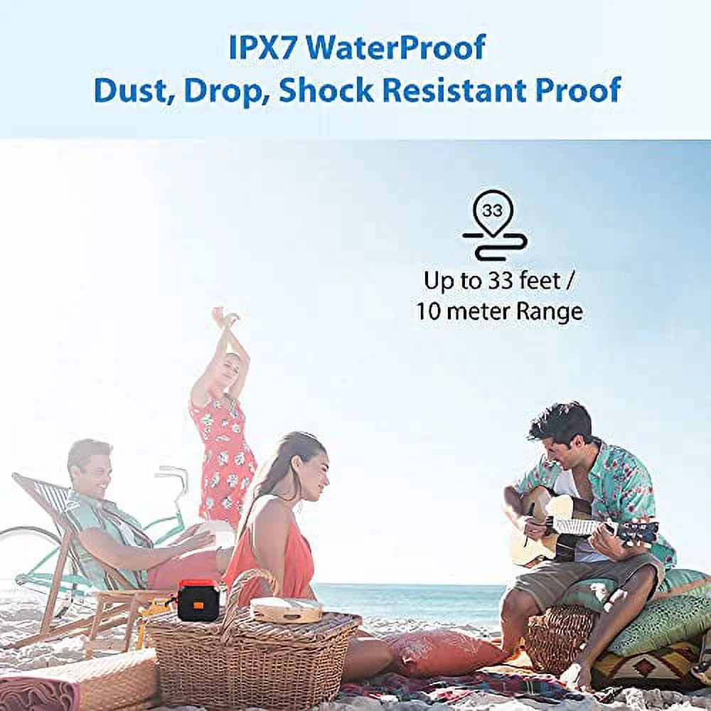 IPX7 Speaker Works with  Galaxy A72 4G/5G/A32 5G/A52 5G with 13H WaterProof Playtime, Indoor, Outdoor Travel 1500 (GREEN)