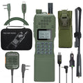 ABBREE AR-152 10W Powerful Ham Radio Portable Tactical Two Way Radio Long Range Walkie Talkie 12000mAh Battery with Extra Programming Cable Full Kits
