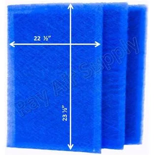 Dynamic Air Cleaner Replacement Filter Pads 24x26 Refills (3 Pack)