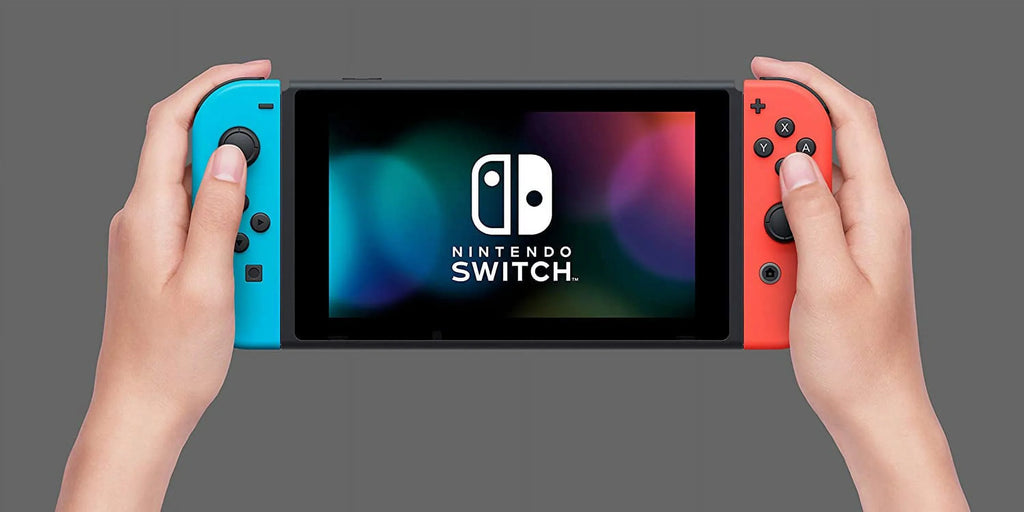 Restored Nintendo Switch 32GB Console Neon Red & Neon Blue Joy-Con HADSKABAA (Refurbished)