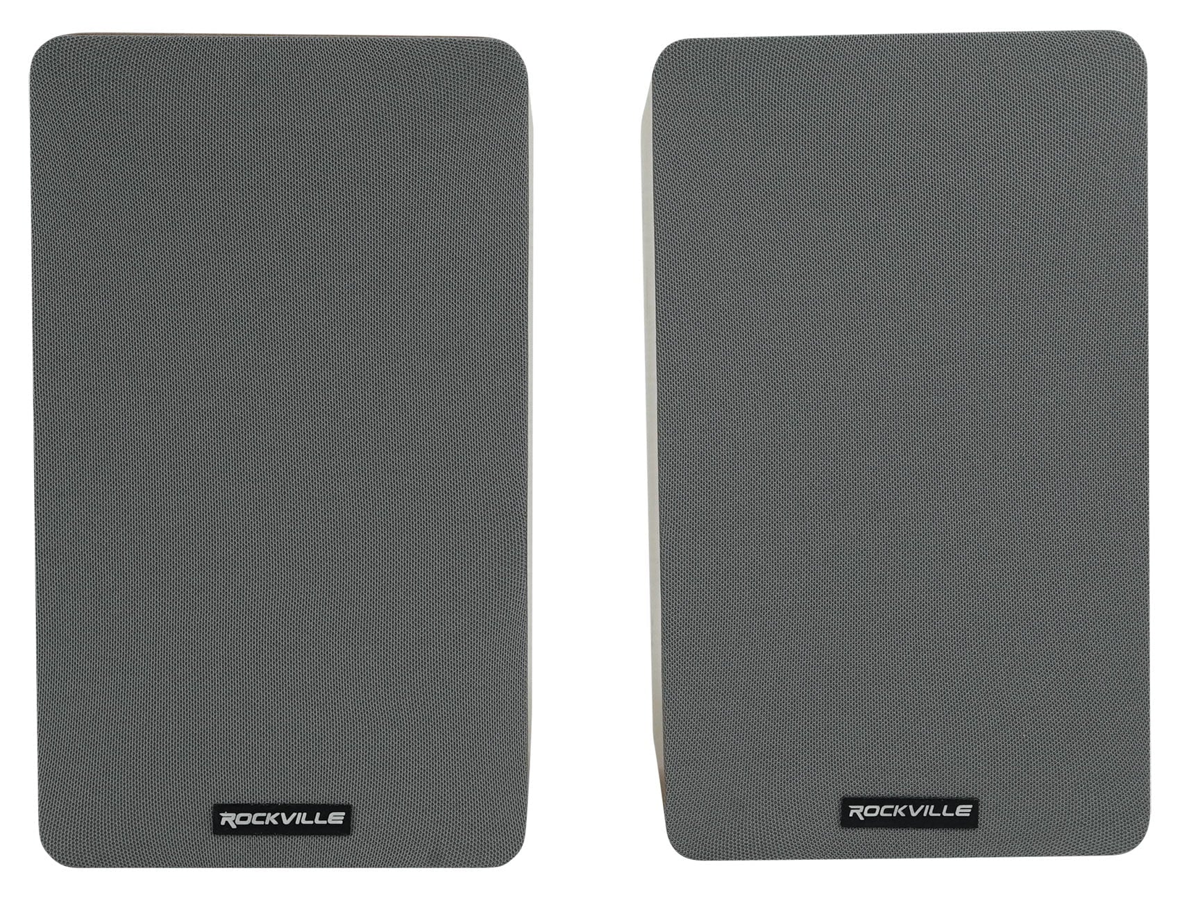 Pair Rockville RockShelf 58C Classic 5.25" Home Bookshelf Speakers w/37" Stands
