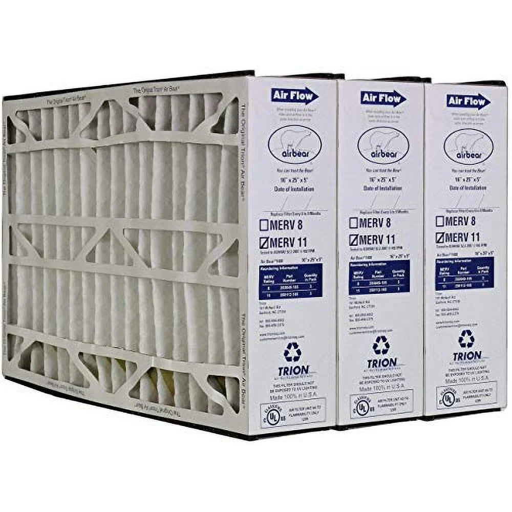 Air  259112-105-3PK Trion N/A Air  Cub Air  Cub Replacement MERV 11 Media Filter, 16x25x5 inches, 3 Pack
