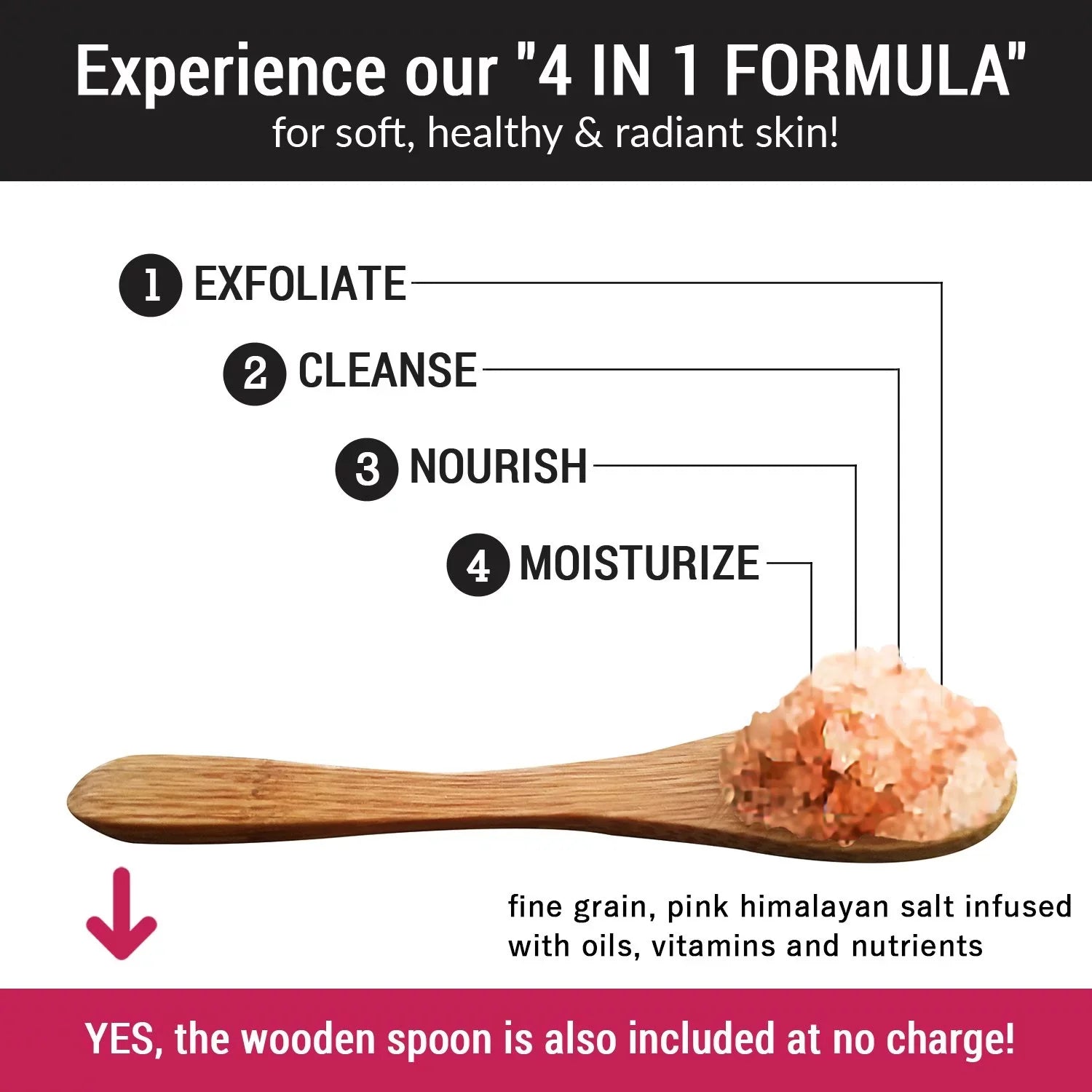 pureSCRUBS Premium Pink Himalayan Salt Body Scrub Set- Large 16oz CUCUMBER BODY SCRUB - Infpre-owned With Organic Essential Oils & Nutrients + FREE Wooden Spoon, Loofah & Mini Exfoliating Bar Soap