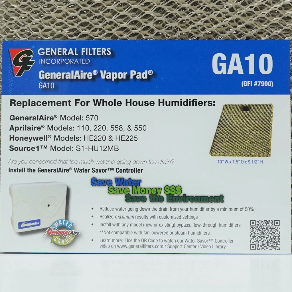 10-4 4PAK #10 for Aprilaire Humidifier 500 550 Water Panel Pad Filter