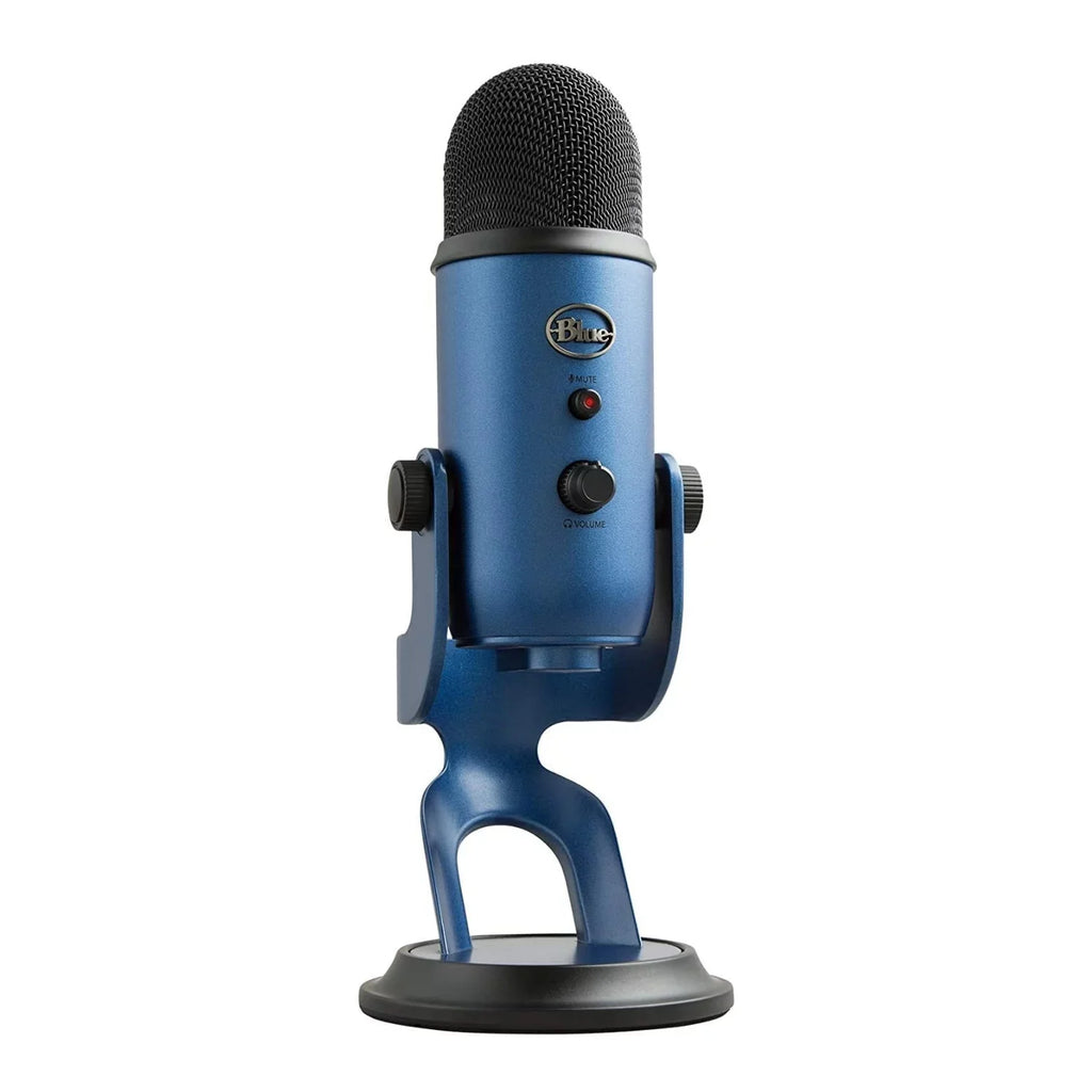 Blue Microphones Yeti USB Microphone (Blue) with Headphones and Pop Filter