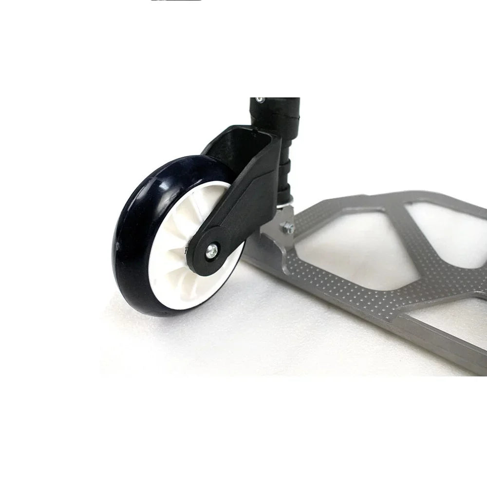 SEGAWE Compact Folding Aluminium Hand Trolley Dolly Push, Black, Luggage Carts.