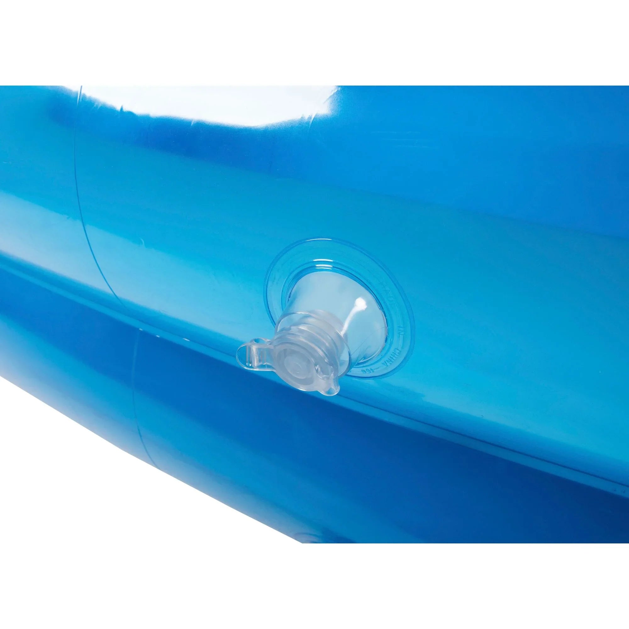 6.5' Blue and White InfLatitudeable Rectangular Swimming Pool