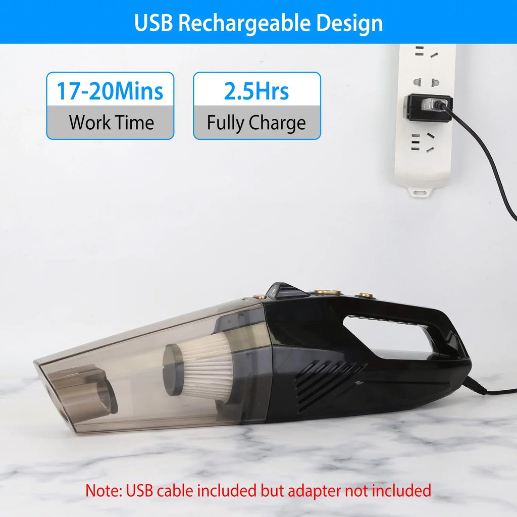 Handheld Vacuum Cleaner, iMountek  Car Vacuum Cleaner 120W 8000PA DC 12V Home Duster Powerful Suction with Accessory Kit