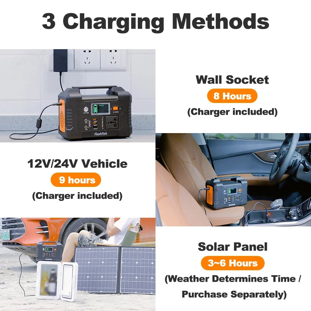 Flashfish PortableStation,200w Batterye200 200w E200 - 40800mah/151wh 200w Solar 200w Modes - Battery Station 40800mah/151wh E200 Portable Solar 3 Modes 40800mah/151wh Solar 200w Battery