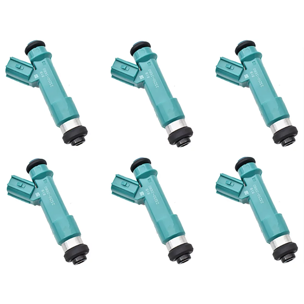Set Of 6pcs Set Fuel Injectors 12 Holes Nozzles FJ787 23209-39075 23250-31060 Replacement for Tacoma Tundra 4.0L 2005 4Runner 4.0L 2003-2009 FJ Cruiser 4.0L 2007-2009