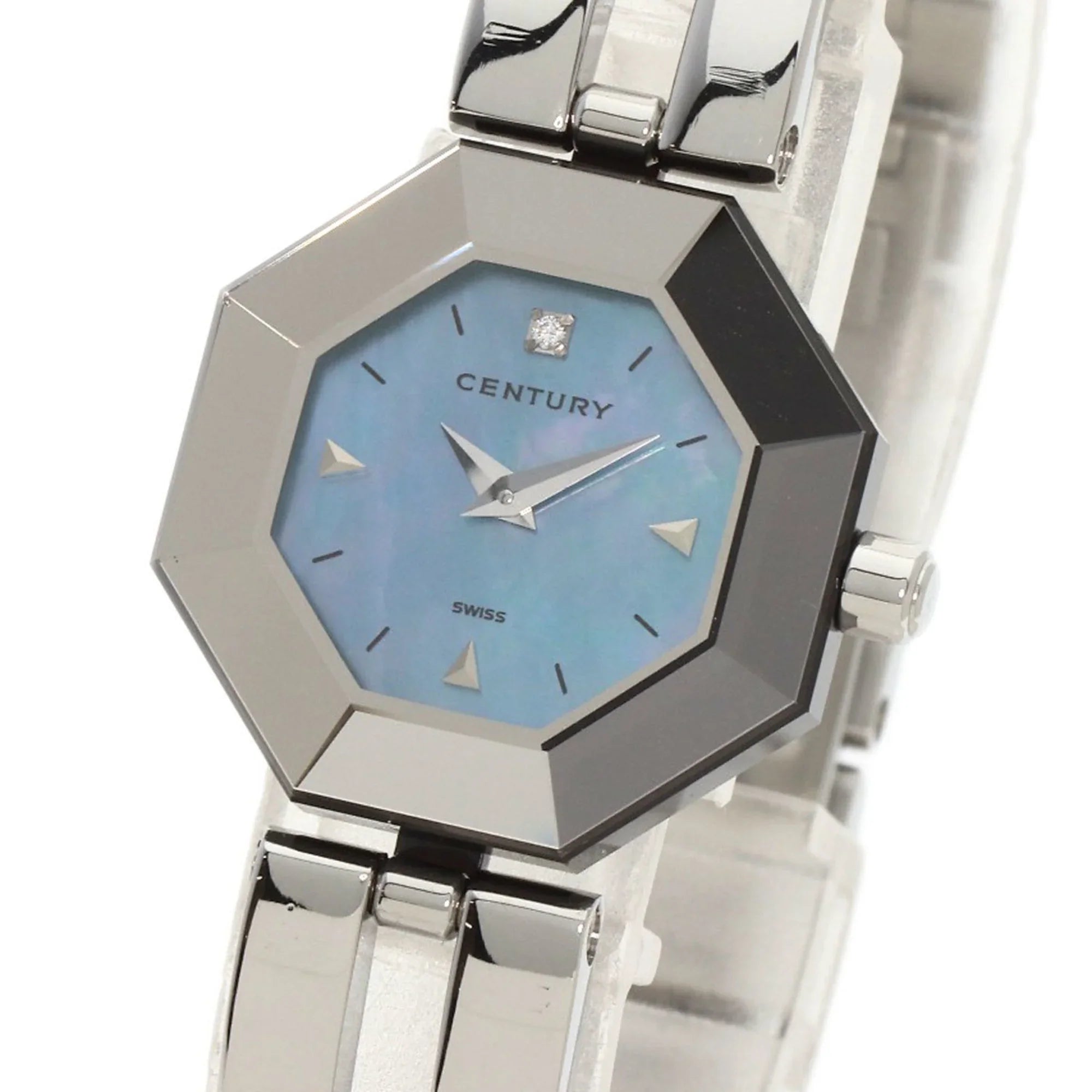 Pre-Owned Century Time Gem Watch Stainless Steel/SS Ladies CENTURY (Good)