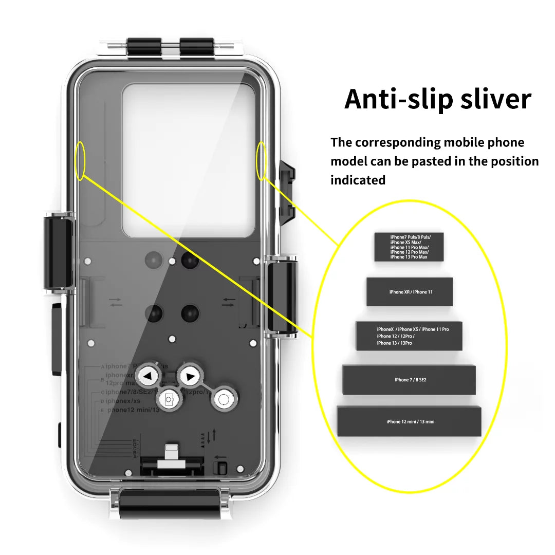GREHOME Waterproof Underwater Diving Universal Case Cover For iPhone 13 12 Pro Max [98ft / 30m] full body protection