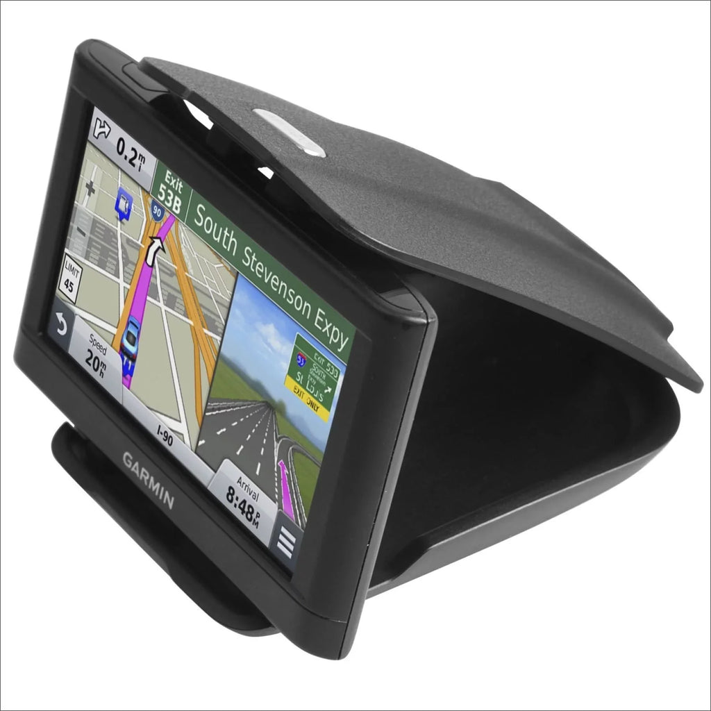 GPS Dash Mount Matte Black Dock for Garmin Nuvi Drive Dezl Drivesmart, Tomtom, Magellan Roadmate, Rand McNally, Navman, Cell Phone - Car Adhesive Non-Slip Dashboard Replacement Holder for Satnav