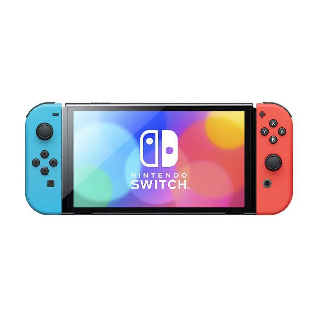 Pre-Owned Nintendo Switch OLED model with Neon Red and Neon Blue Joy-con (Refurbished: Good)